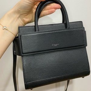 Givenchy Mini Horizon black grained leather bag